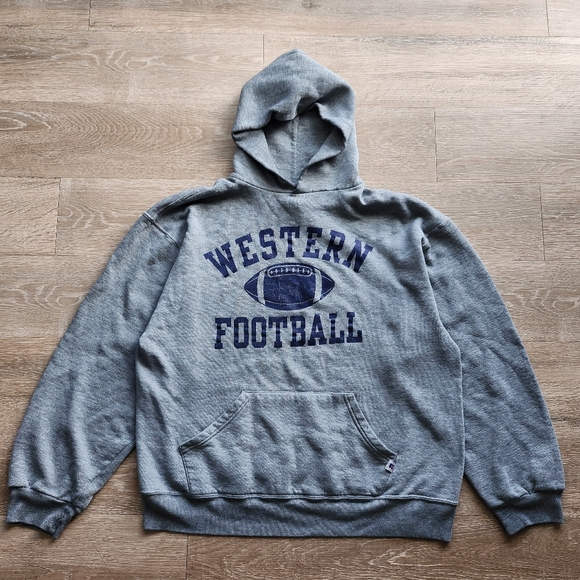 Vintage 2000s Russell Athletic Western football hoodie - Picture 1 of 7
